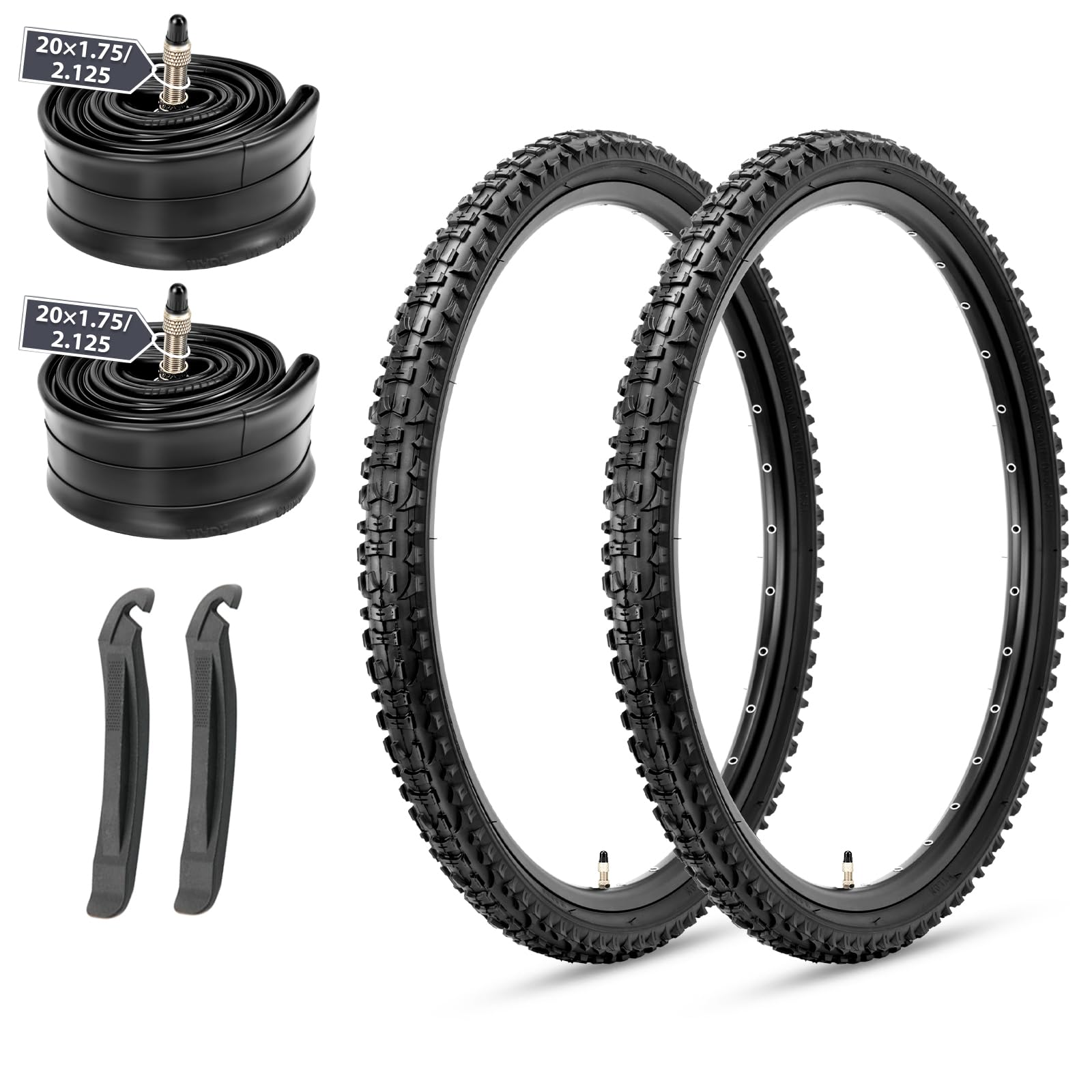 Amazon | MOHEGIA 2本セット 20x1.95インチ 自転車タイヤ： マウンテン